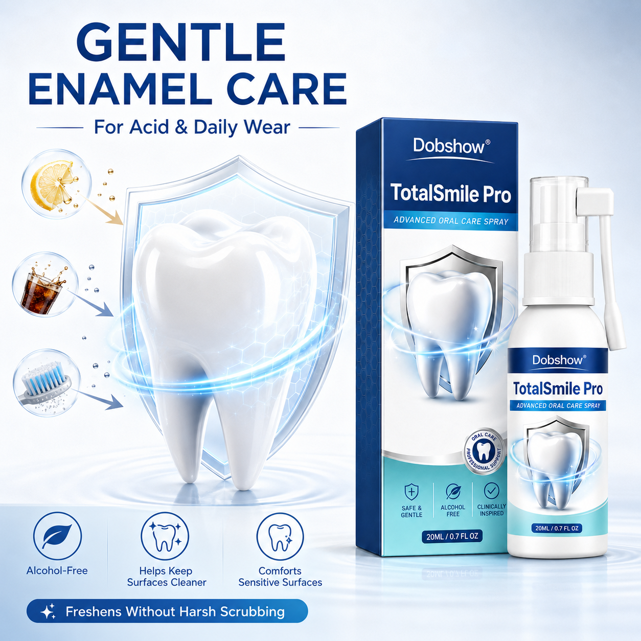 Dobshow® TotalSmile Pro – Advanced Surface Stain Removal & Enamel Care System