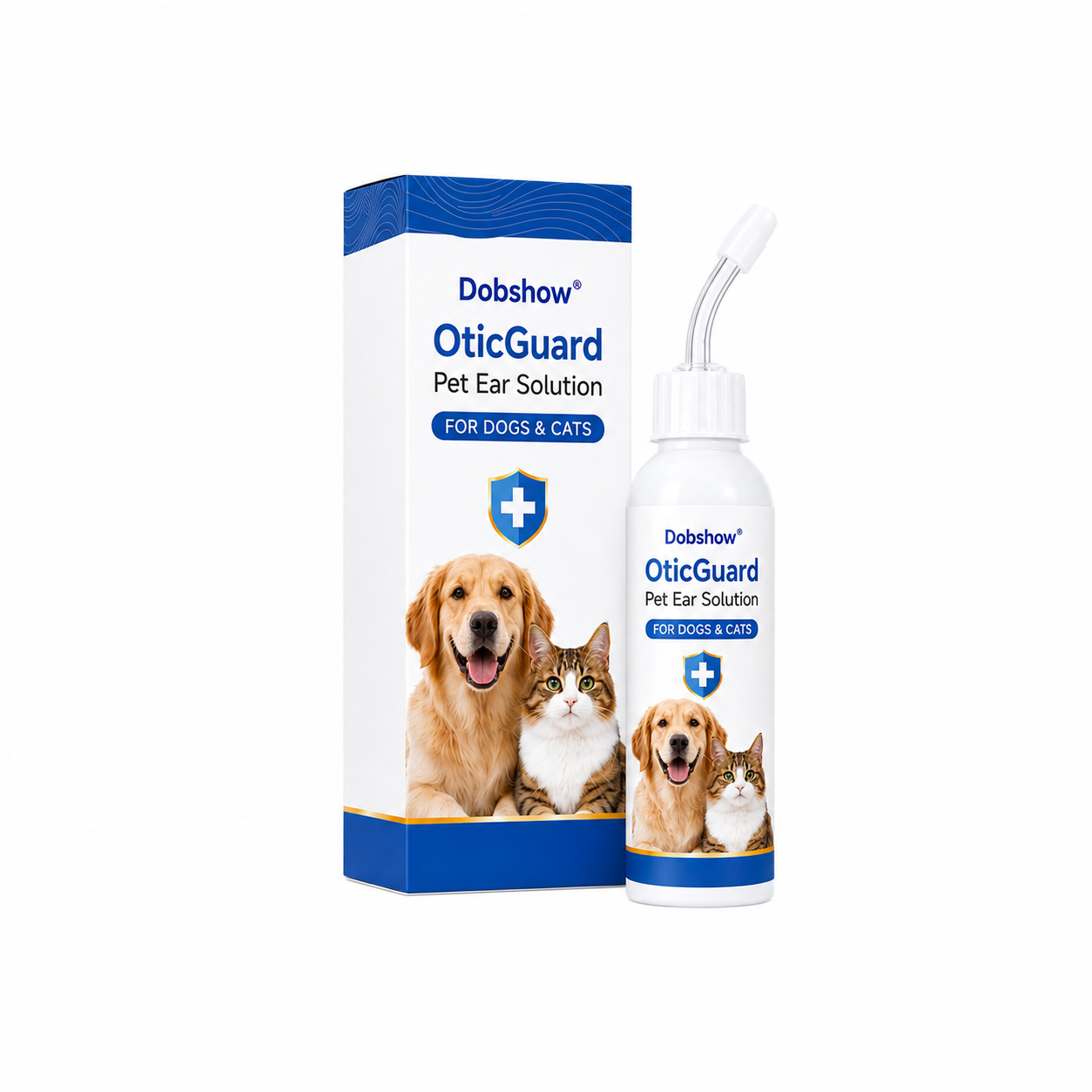 Dobshow® OticGuard Pet Ear Solution For Bacterial, Yeast & Ear Mite Care