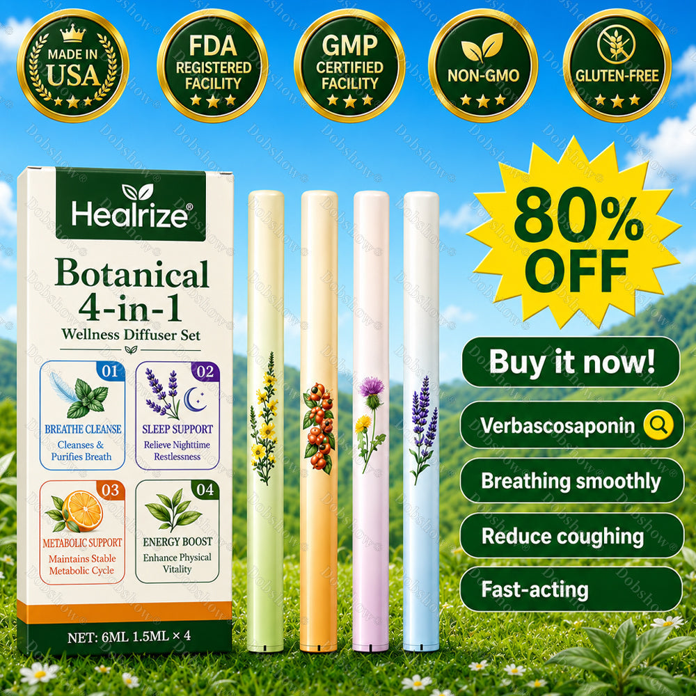 ✨Healrize® Botanical 4-in-1 Wellness Diffuser Set | 2-Min Instant Relief & 24/7 Care🗓️