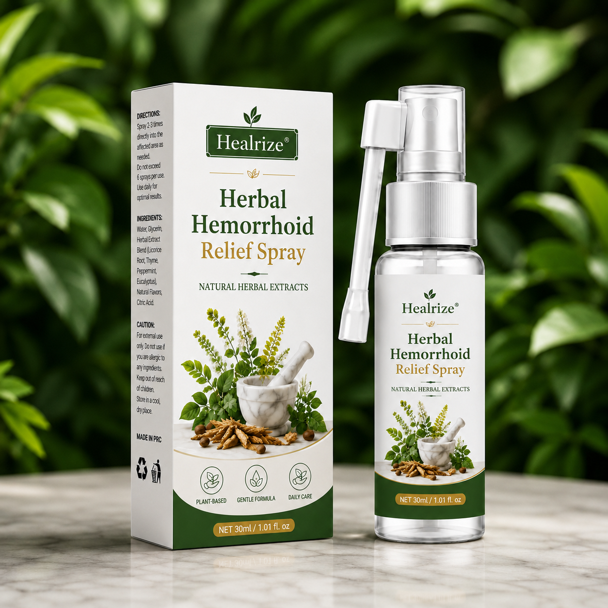 🔥Healrize® Herbal  Hemorrhoid Relief Spray 🌿 (Stops Itching Fast & Supports Internal/External Comfort)