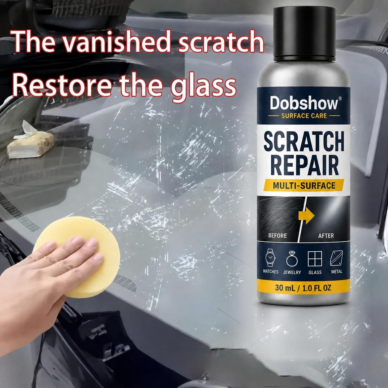 Dobshow® Multi-Surface Scratch Repair Polish – Restore Shine & Reduce the Look of Scratches