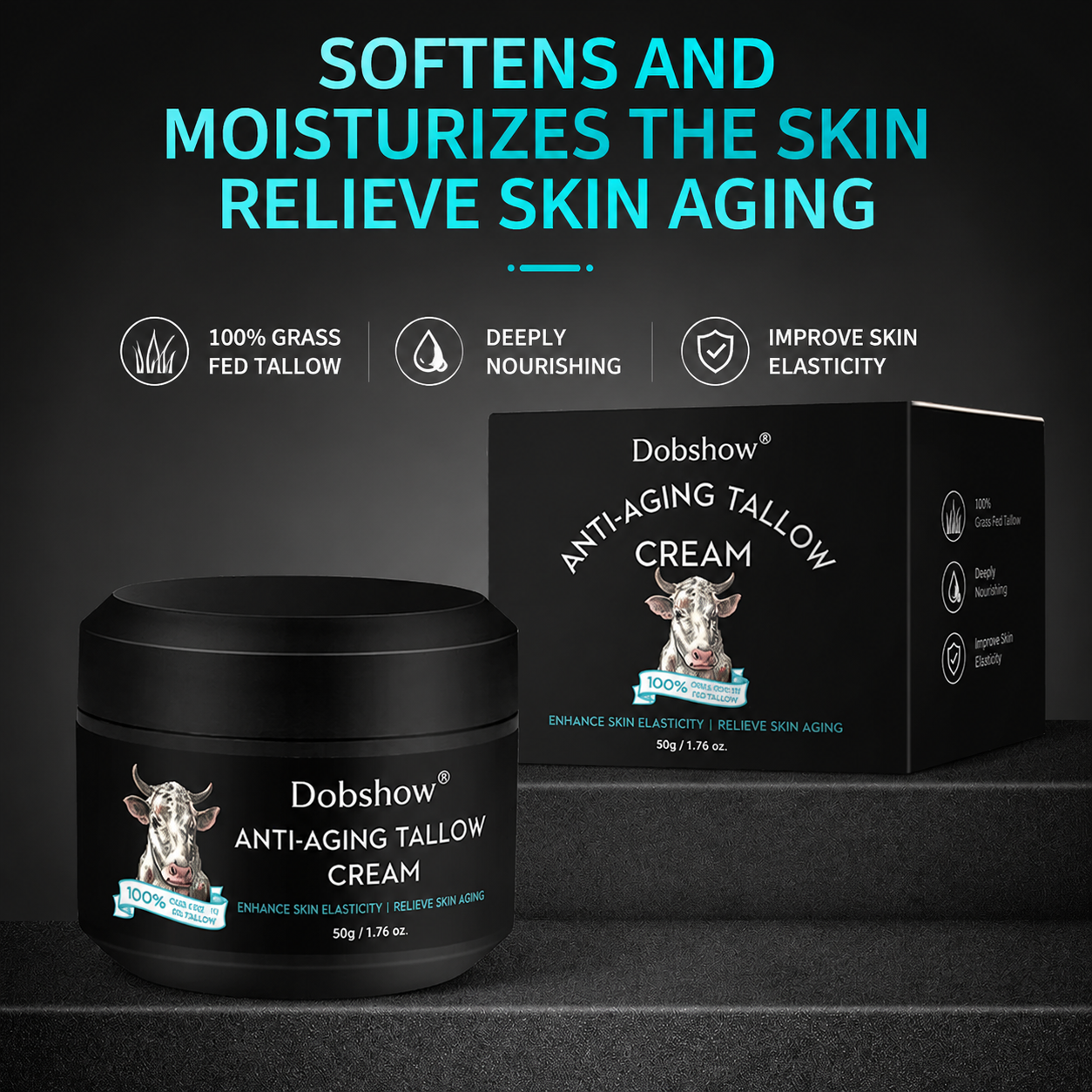 Dobshow®Non-Greasy Men's Face Cream – Daily Hydrating Moisturizer for Soft, Healthy-Looking Skin