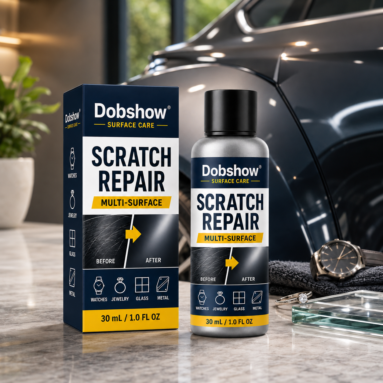 Dobshow® Multi-Surface Scratch Repair Polish – Restore Shine & Reduce the Look of Scratches