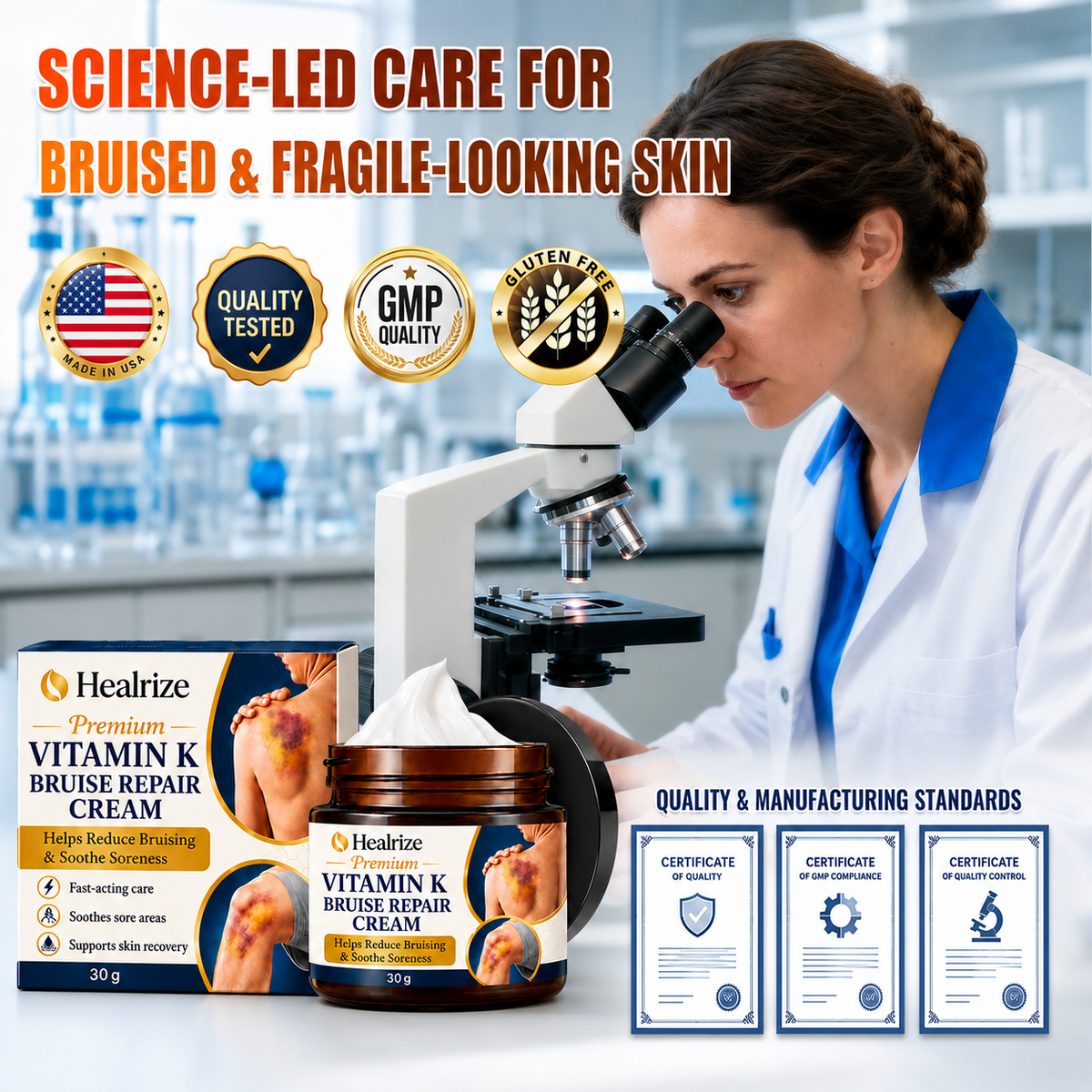 𝐇𝐞𝐚𝐥𝐫𝐢𝐳𝐞® Premium Vitamin K Bruise Repair Cream
