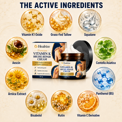 𝐇𝐞𝐚𝐥𝐫𝐢𝐳𝐞® Premium Vitamin K Bruise Repair Cream