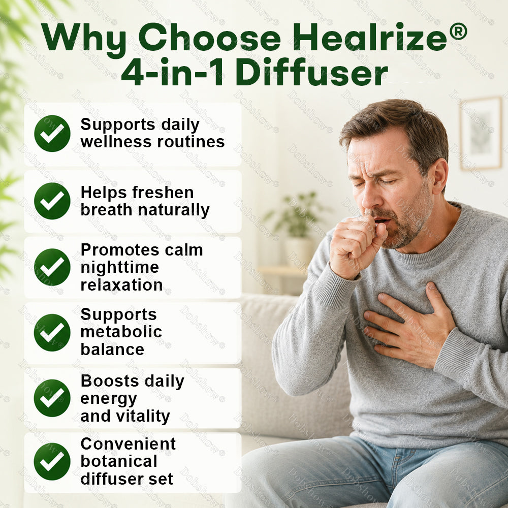 ✨Healrize® Botanical 4-in-1 Wellness Diffuser Set | 2-Min Instant Relief & 24/7 Care🗓️