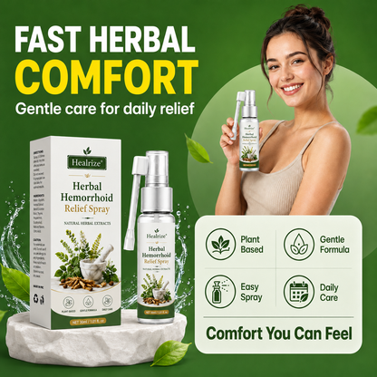 🔥Healrize® Herbal  Hemorrhoid Relief Spray 🌿 (Stops Itching Fast & Supports Internal/External Comfort)