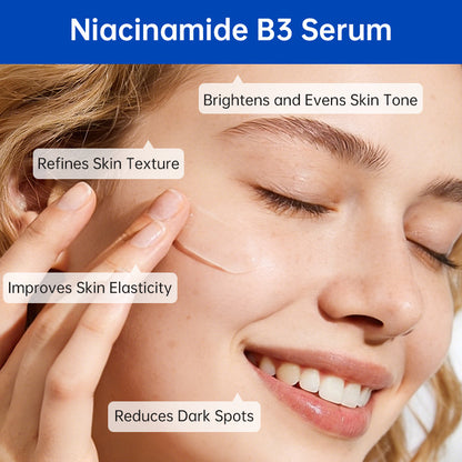 Dobshow®Multi-Action Serum with Niacinamide, Hyaluronic Acid & Vitamin C – Hydrating Face Essence for All Skin Types