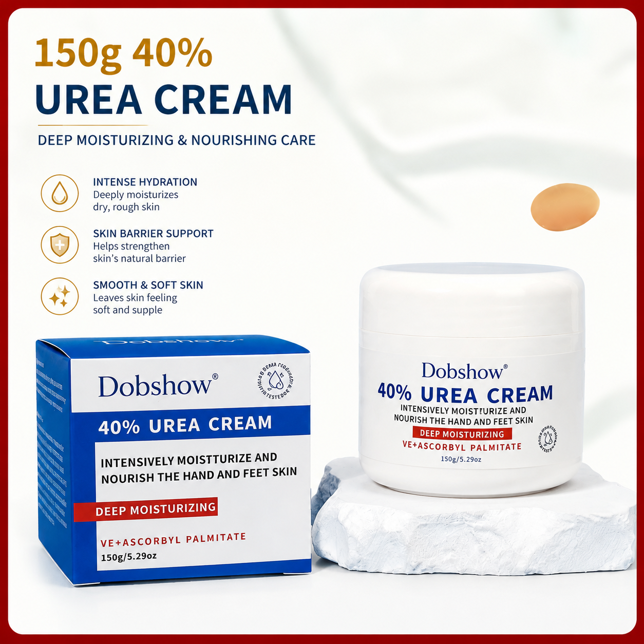 Dobshow®Urea Body Cream – Moisturizing Hand & Body Lotion for Dry Skin