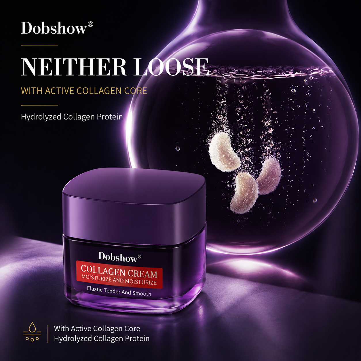 Dobshow®Collagen Firming Cream – Hydrating Face Moisturizer for Smooth Skin