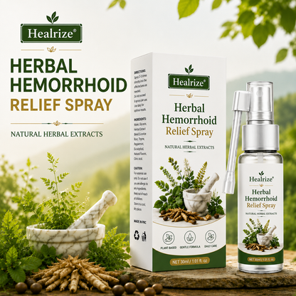 Healrize® Herbal  Hemorrhoid Relief Spray 🌿 (Stops Itching Fast & Supports Internal/External Comfort)