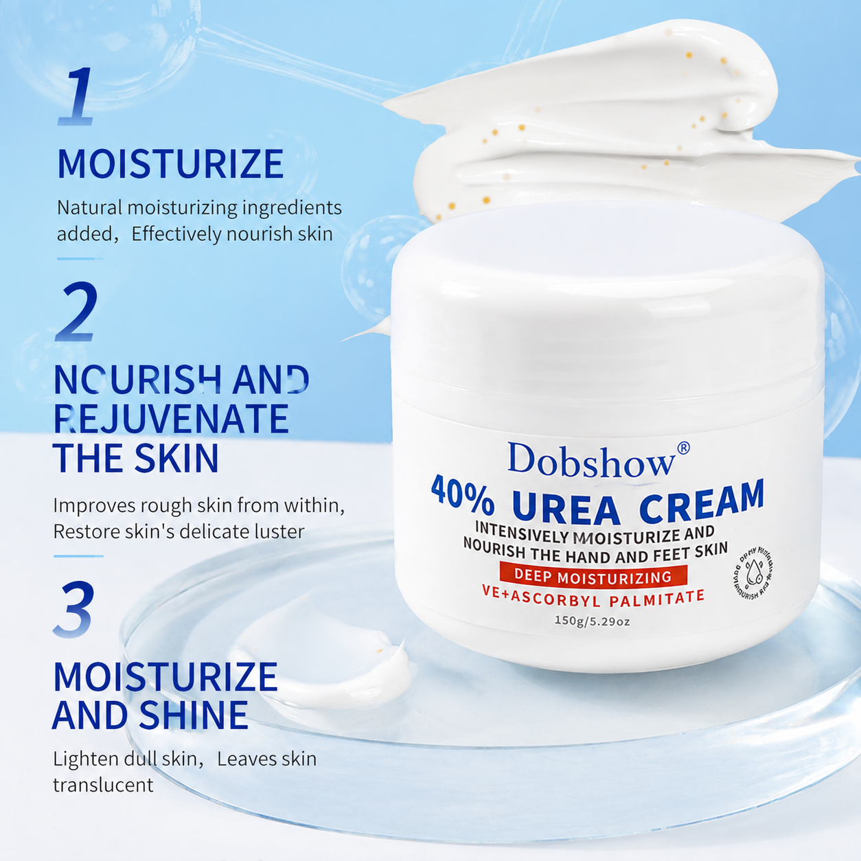 Dobshow®Urea Body Cream – Moisturizing Hand & Body Lotion for Dry Skin