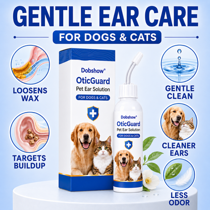 Dobshow® OticGuard Pet Ear Solution For Bacterial, Yeast & Ear Mite Care