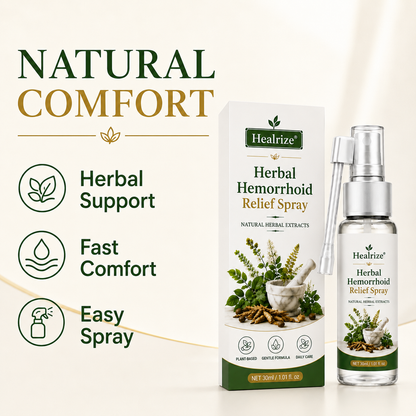 🔥Healrize® Herbal  Hemorrhoid Relief Spray 🌿 (Stops Itching Fast & Supports Internal/External Comfort)