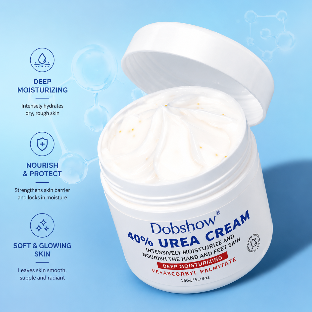 Dobshow®Urea Body Cream – Moisturizing Hand & Body Lotion for Dry Skin