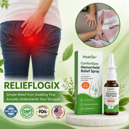 🌿Healrize® ComfortEase Hemorrhoid Relief Spray 🌿 – Fast Relief for Itching, Burning & Everyday Discomfort