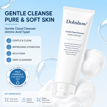 Dobshow® Amino Acid Face Wash – Gentle Cleanser for Oily Skin, Non-Stripping