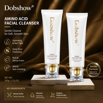 Dobshow®Amino Acid Face Wash - Gentle Foaming Cleanser for Oil Control & Hydration, 100g